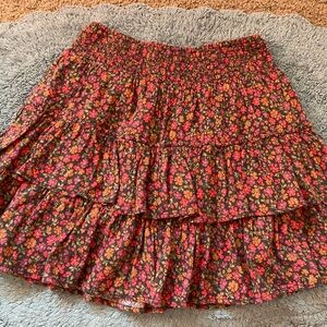 American Eagle Floral Mini Skirt